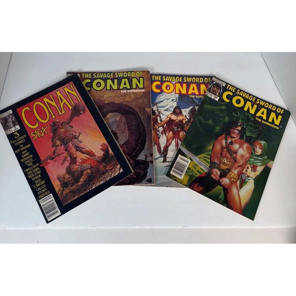 Savage Sword of Conan Marvel‎ Magazine Lot Conan Saga B&W Vintage